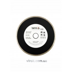 Диск відрізний алмазний для мокрої різки YATO 180 x 2.5 x 5.3 x 22.2 мм