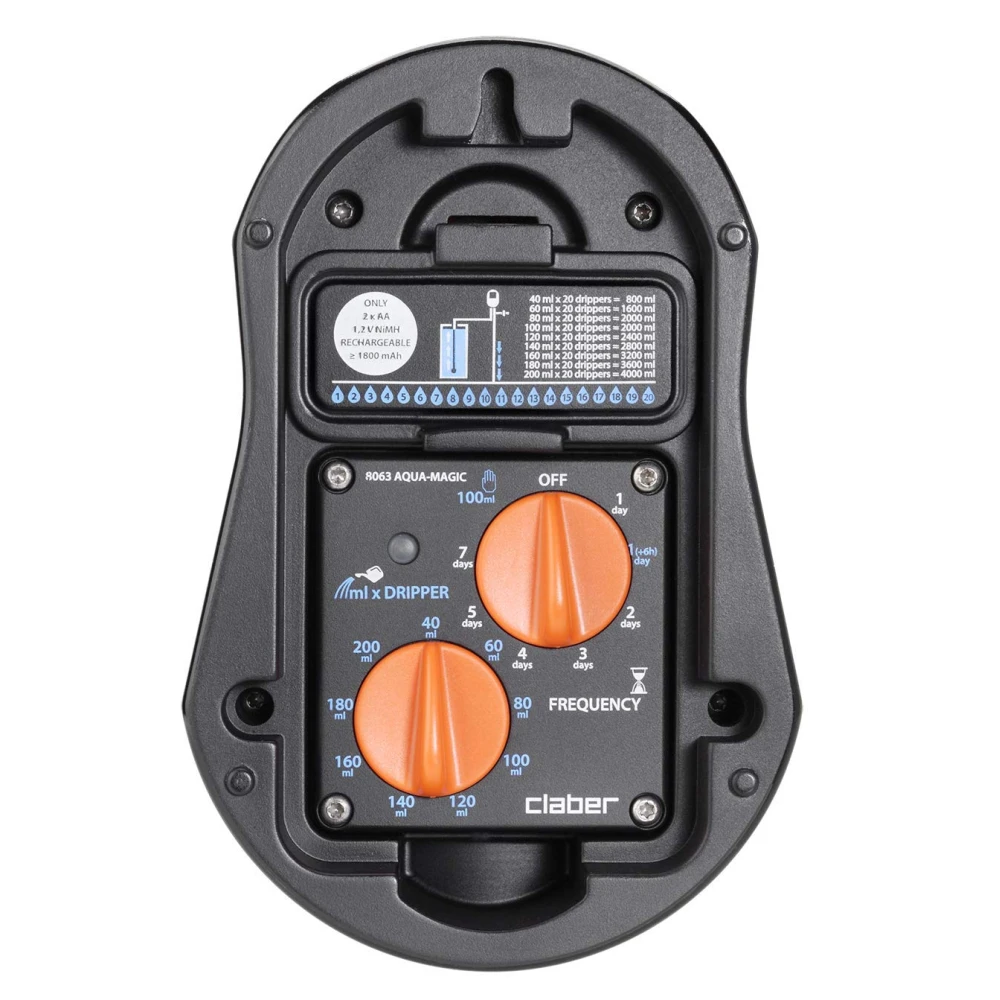 Набір крапельного поливу Claber AQUA-MAGIC SYSTEM з таймером (8063) - фото 2 Набір крапельного поливу Claber AQUA-MAGIC SYSTEM з таймером (8063) - фото 2