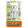 Конектор для шлангів 3/4" Claber Metal-Jet 9614 з аквастопом - фото 3