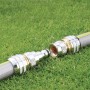 Конектор для шлангів 3/4" Claber Metal-Jet 9614 з аквастопом - фото 3