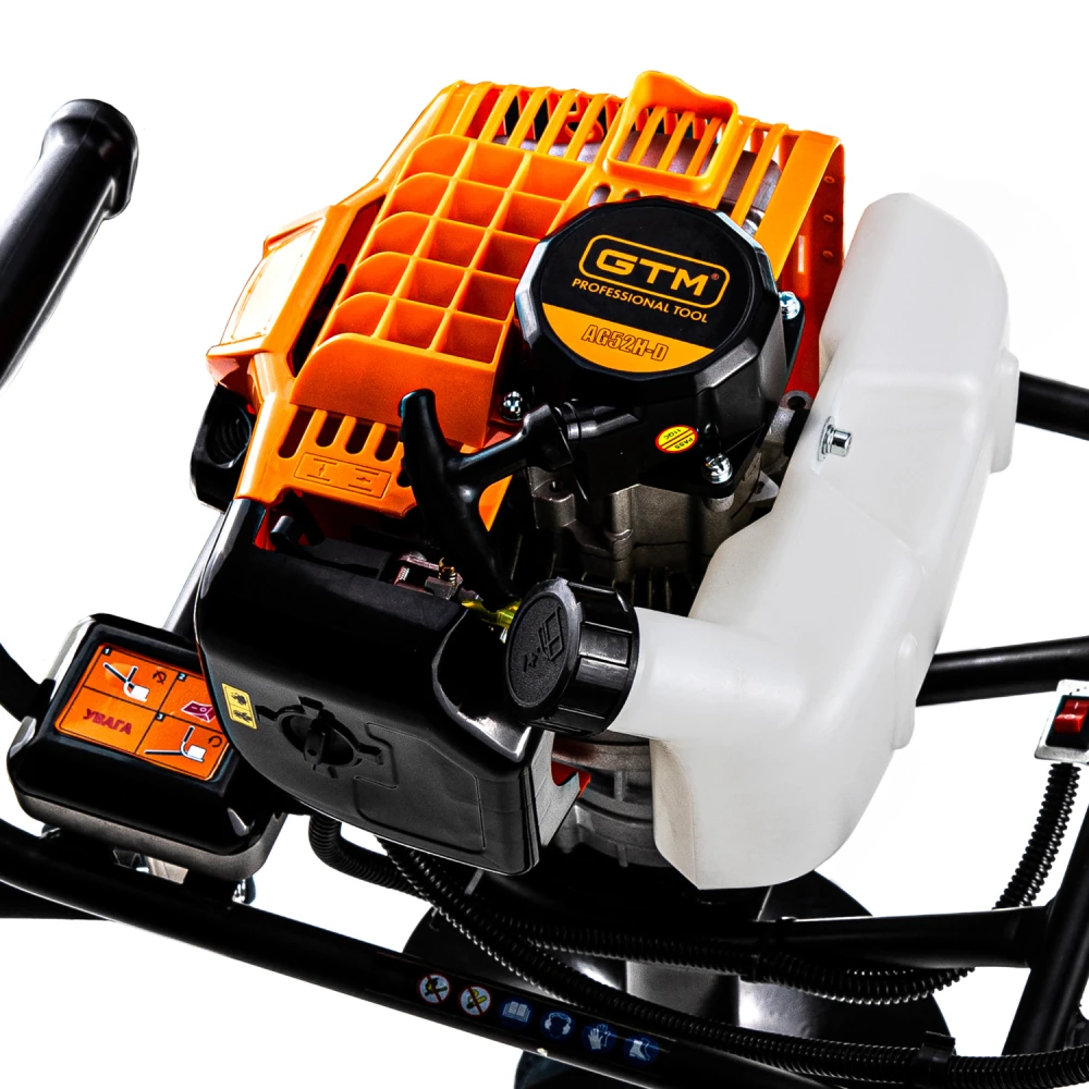 Мотобур бензиновий GTM AG52H-D 1,46 кВт без шнеку - фото 1 Мотобур бензиновий GTM AG52H-D 1,46 кВт без шнеку - фото 1