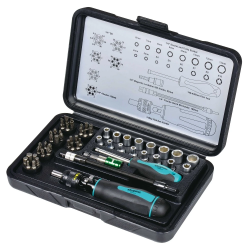 Набір біт Whirlpower 56 од. з тримачем в пластиковому кейсі Набір біт Whirlpower 56 од. з тримачем в пластиковому кейсі