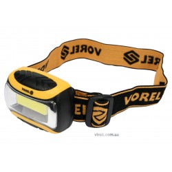 Ліхтар на чоло світлодіодний VOREL 3 Вт 150 лм 55 х 47 х 29 мм 3 х ААА Ліхтар на чоло світлодіодний VOREL 3 Вт 150 лм 55 х 47 х 29 мм 3 х ААА