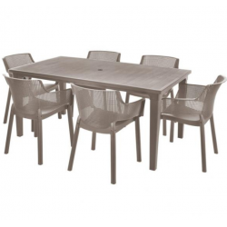 Набір садових меблів HECHT ELISA BEIGE 6 Набір садових меблів HECHT ELISA BEIGE 6