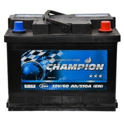 Автомобільний акумулятор Champion 6 CT-60-R Euro, Black, 60 Aг, 12 В (CHB60-0) Автомобільний акумулятор Champion 6 CT-60-R Euro, Black, 60 Aг, 12 В (CHB60-0)
