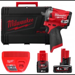 Гайкокрут акумуляторний 1/2\" MILWAUKEE, M12 FIWF12-422X, 339 Нм, (+ заряд.пристрій, 2 акум., HD кейс