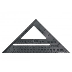 Кутник теслярський VOREL 180 мм 90° х 45° х 45° Кутник теслярський VOREL 180 мм 90° х 45° х 45°