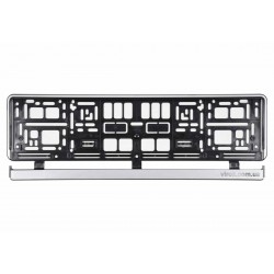 Рамка пластикова срібна під номер авто VOREL 529 х 132 х 11 мм Рамка пластикова срібна під номер авто VOREL 529 х 132 х 11 мм