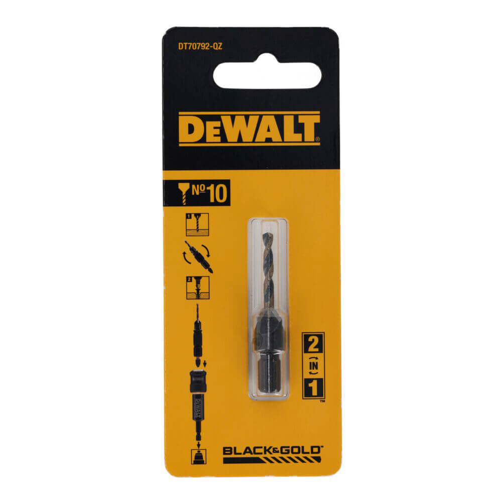Свердло пілотне з зенкером FLIP&DRIVE №10 DeWALT DT70792 - фото 2 Свердло пілотне з зенкером FLIP&DRIVE №10 DeWALT DT70792 - фото 2