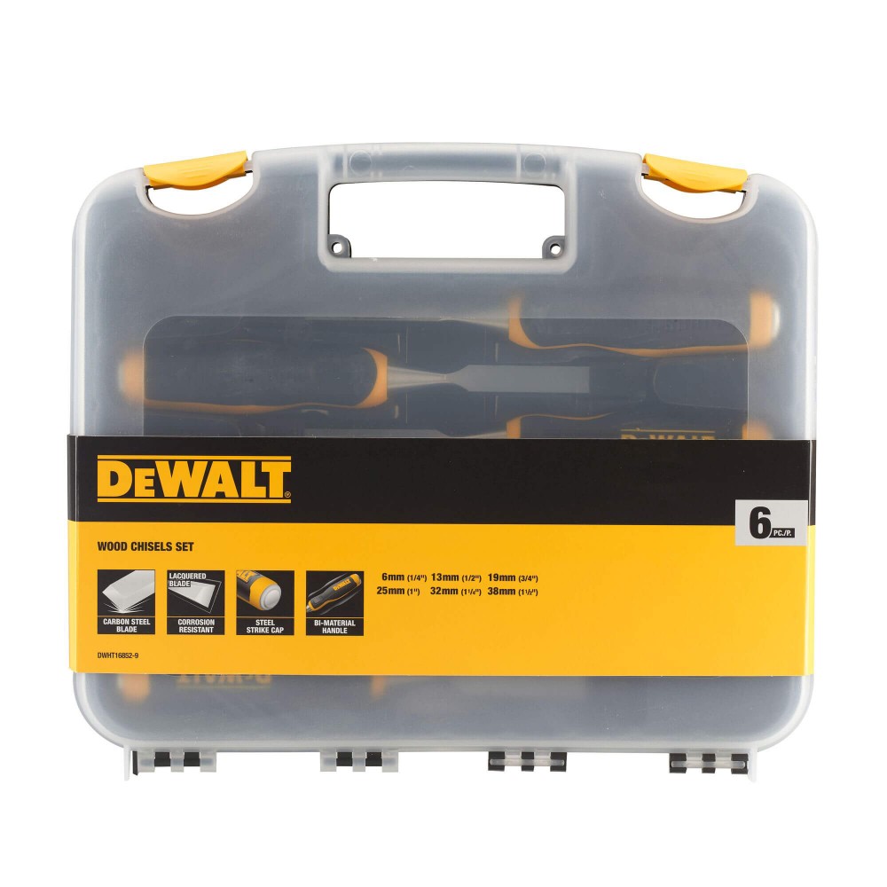 Набір із шести стамесок DeWALT DWHT16852-9 - фото 2 Набір із шести стамесок DeWALT DWHT16852-9 - фото 2