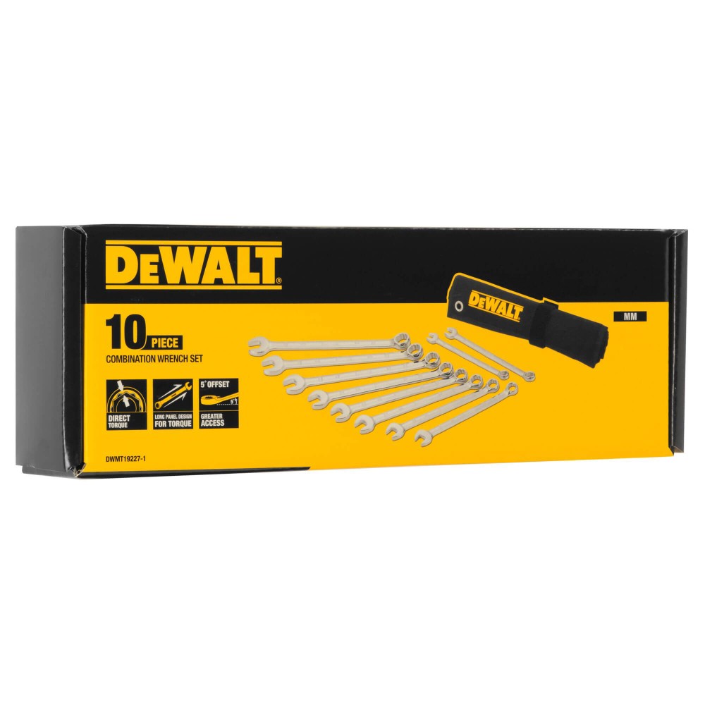 Набір ключів комбінованих, 10 штук DeWALT DWMT19227-1 - фото 2 Набір ключів комбінованих, 10 штук DeWALT DWMT19227-1 - фото 2