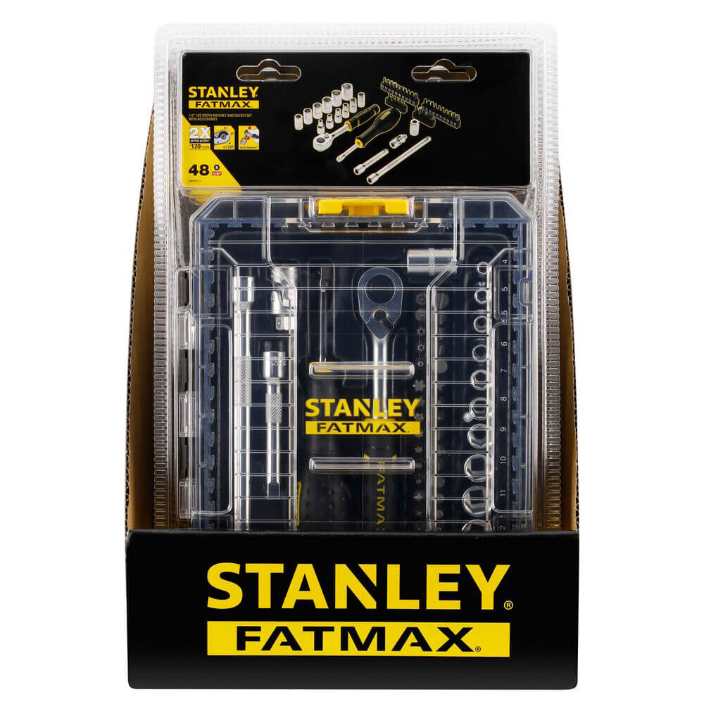Набір торцевих головок 1/4 FATMAX® Maxi Drive, шестигранних, 48 предметів STANLEY FMMT98101-0 - фото 19 Набір торцевих головок 1/4 FATMAX® Maxi Drive, шестигранних, 48 предметів STANLEY FMMT98101-0 - фото 19