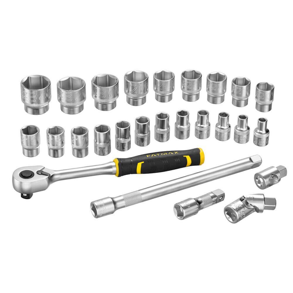 Набір торцевих головок 1/2 FATMAX® Maxi Drive, шестигранних, 26 предметів STANLEY FMMT98103-1 - фото 1 Набір торцевих головок 1/2 FATMAX® Maxi Drive, шестигранних, 26 предметів STANLEY FMMT98103-1 - фото 1