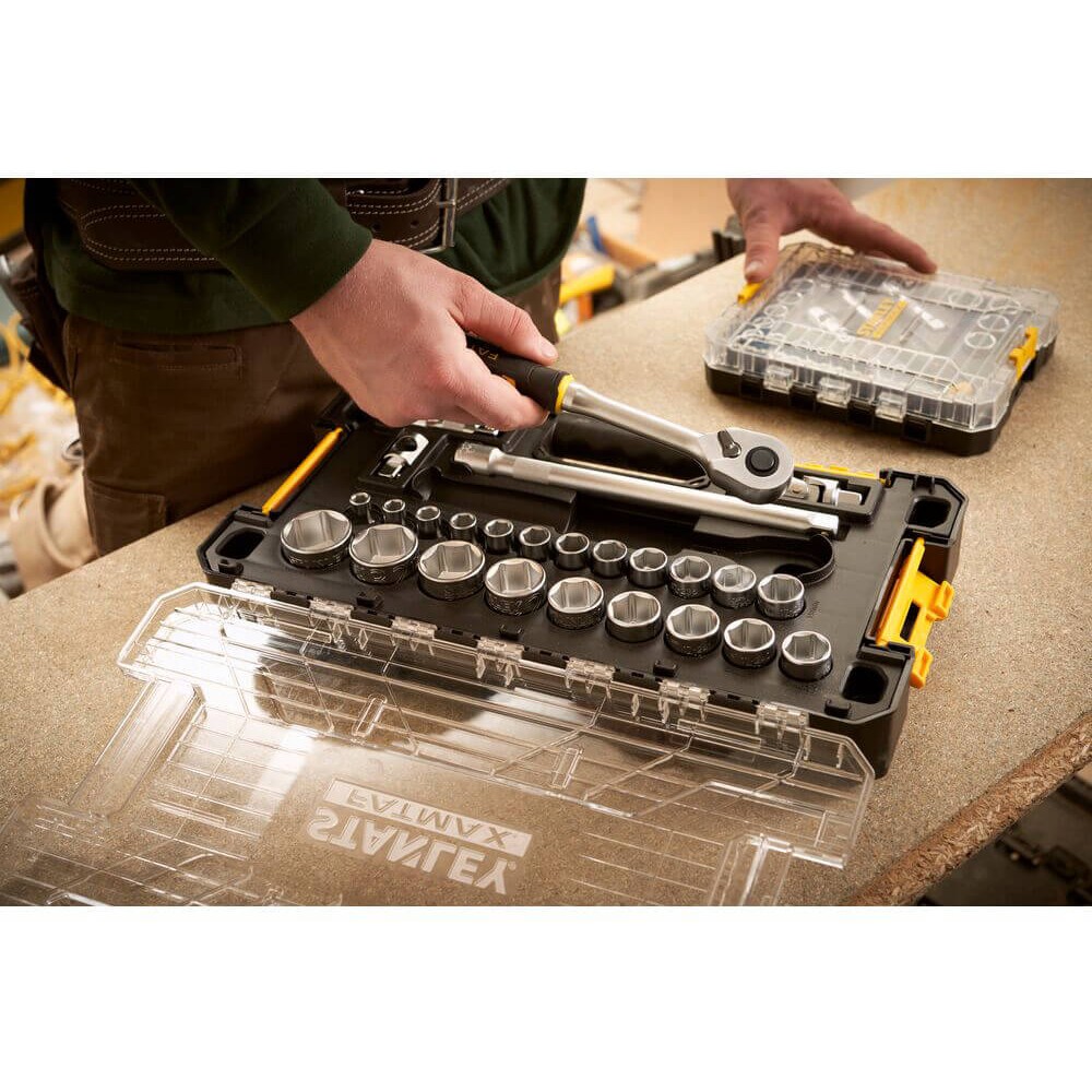 Набір торцевих головок 1/2 FATMAX® Maxi Drive, шестигранних, 26 предметів STANLEY FMMT98103-1 - фото 12 Набір торцевих головок 1/2 FATMAX® Maxi Drive, шестигранних, 26 предметів STANLEY FMMT98103-1 - фото 12