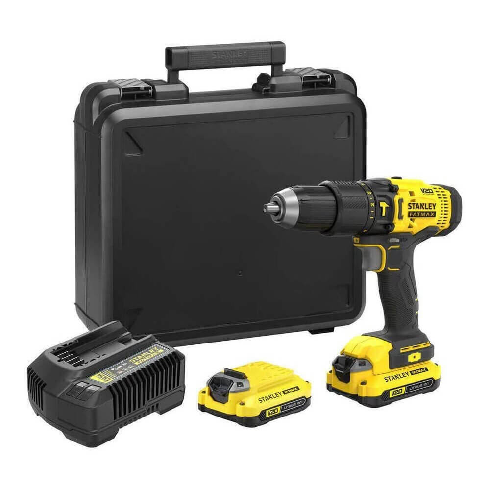 Дриль-шурупокрут ударний акумуляторний STANLEY FATMAX SFMCD711C2K - фото 2 Дриль-шурупокрут ударний акумуляторний STANLEY FATMAX SFMCD711C2K - фото 2
