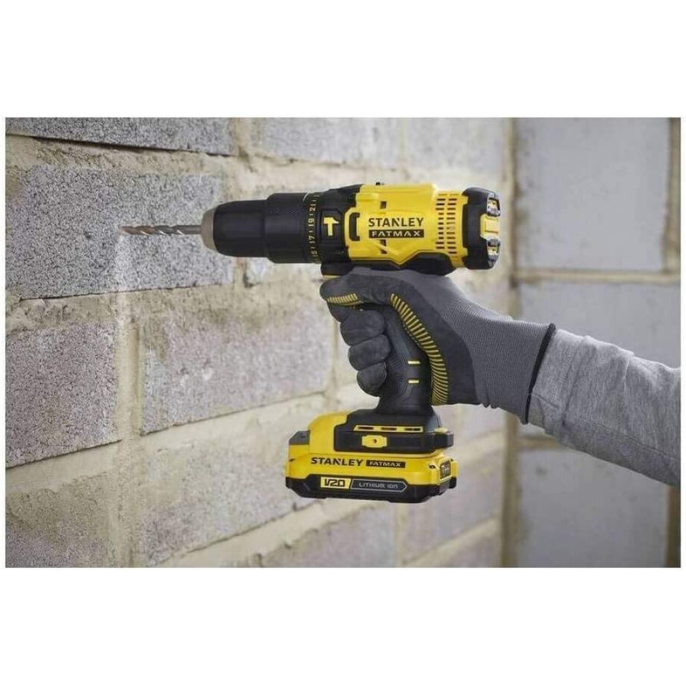 Дриль-шурупокрут ударний акумуляторний STANLEY FATMAX SFMCD711C2K - фото 3 Дриль-шурупокрут ударний акумуляторний STANLEY FATMAX SFMCD711C2K - фото 3