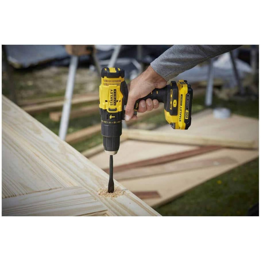 Дриль-шурупокрут ударний акумуляторний STANLEY FATMAX SFMCD711C2K - фото 4 Дриль-шурупокрут ударний акумуляторний STANLEY FATMAX SFMCD711C2K - фото 4