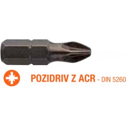 Насадка викруткова INDUSTRY USH POZIDRIV ACR PZ3 x 25 мм 5 шт