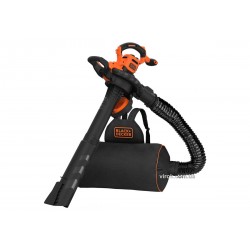 Порохотяг садовий з подрібнювачем мережевий Black+Decker 3 кВт 72 л 11.7 м³/хв 2 сопла Порохотяг садовий з подрібнювачем мережевий Black+Decker 3 кВт 72 л 11.7 м³/хв 2 сопла