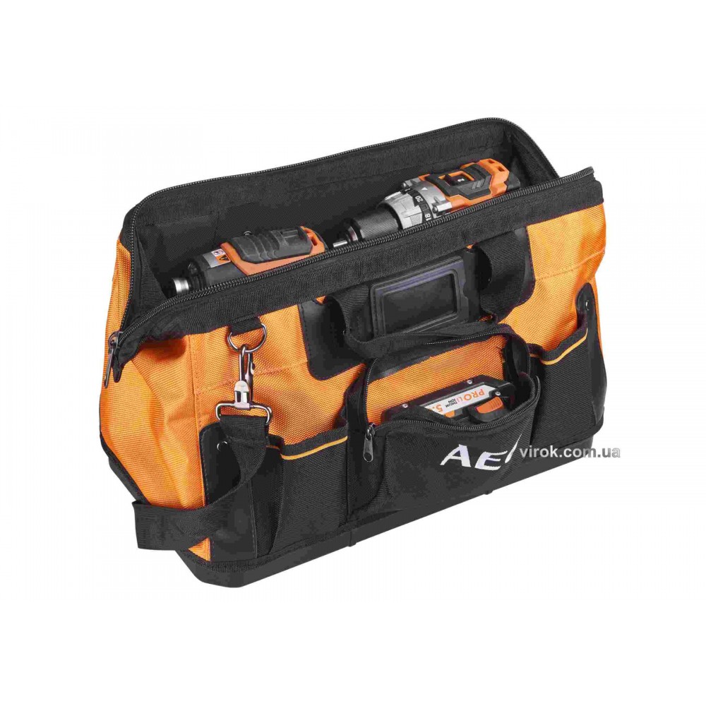 Сумка для інструментів поліестерова AEG 8 внутрішніх секцій 7 зовнішніх кишень 42 х 23 х 30 см - фото 3 Сумка для інструментів поліестерова AEG 8 внутрішніх секцій 7 зовнішніх кишень 42 х 23 х 30 см - фото 3