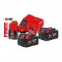 Акумулятор Li-Ion M18 NRG-502 (В5 2шт, з/у M12-18FC) +M12 B2 MILWAUKEE - фото 3