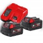 Акумулятор Li-Ion M18 NRG-502С (В5 2шт; з/у M12-18FC)  MILWAUKEE - фото 3