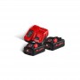 Енергокомплект акумуляторний Li-Ion MILWAUKEE, M18 HNRG-302 (+заряд.пристрій, 2 акум. M18 HB3(3Аг), 1 акум. M12 B2 2А - фото 4