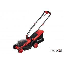 Газонокосарка на 4-х колесах акумуляторна YATO 2 х Li-Ion 18 В 2 Агод 340/20-65 мм 35 л Газонокосарка на 4-х колесах акумуляторна YATO 2 х Li-Ion 18 В 2 Агод 340/20-65 мм 35 л