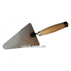 Кельма мулярська трикутна вузька VIROK 190 мм з металевим наконечником