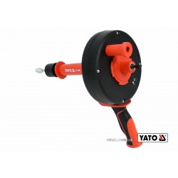 Трос для очищення каналізаційних труб на бобіні YATO 6 мм x 7.6 м з шпінделем до дрилі Трос для очищення каналізаційних труб на бобіні YATO 6 мм x 7.6 м з шпінделем до дрилі