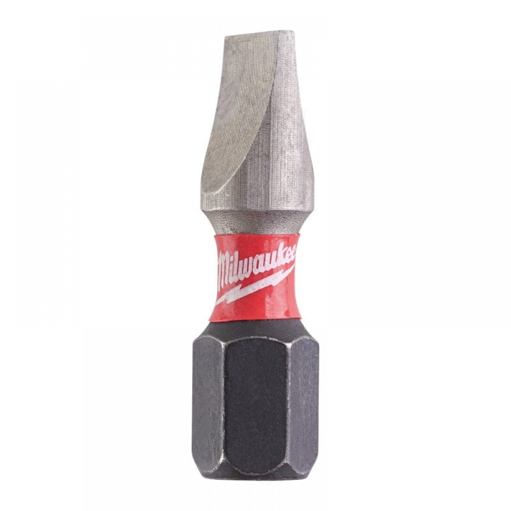 Біта SHOCKWAVE MILWAUKEE, SL1,2x6,5, 25мм, (2шт) - фото 1 Біта SHOCKWAVE MILWAUKEE, SL1,2x6,5, 25мм, (2шт) - фото 1