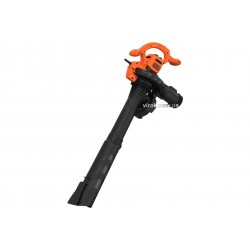 Порохотяг садовий з подрібнювачем мережевий Black+Decker 2.6 кВт 40 л 11.7 м³/хв 2 сопла Порохотяг садовий з подрібнювачем мережевий Black+Decker 2.6 кВт 40 л 11.7 м³/хв 2 сопла
