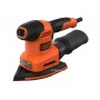 Шліфмашина 4-режимна Black+Decker 200 Вт 13000 об/хв зі змінними платформами і пилозбірником
