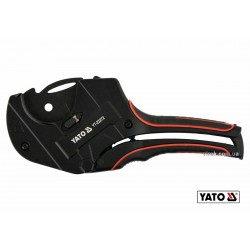 Труборіз для ПВХ труб YATO Ø50 мм алюмінієвий корпус ручка- ABS + TPR Труборіз для ПВХ труб YATO Ø50 мм алюмінієвий корпус ручка- ABS + TPR