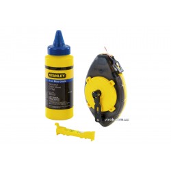 Шнур розмічальний STANLEY "PowerWinder" 30 м з крейдою порошковою 45 г Шнур розмічальний STANLEY "PowerWinder" 30 м з крейдою порошковою 45 г