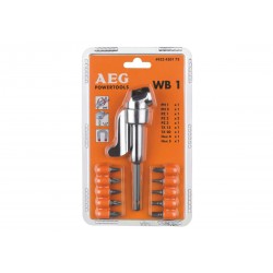 Насадка кутова до шуруповертів AEG з 10 викрутковими насадками (4932430173) Насадка кутова до шуруповертів AEG з 10 викрутковими насадками (4932430173)