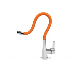Змішувач води для раковини "FLEXIBLE" FALA з гнучкою оранжевою лійкою