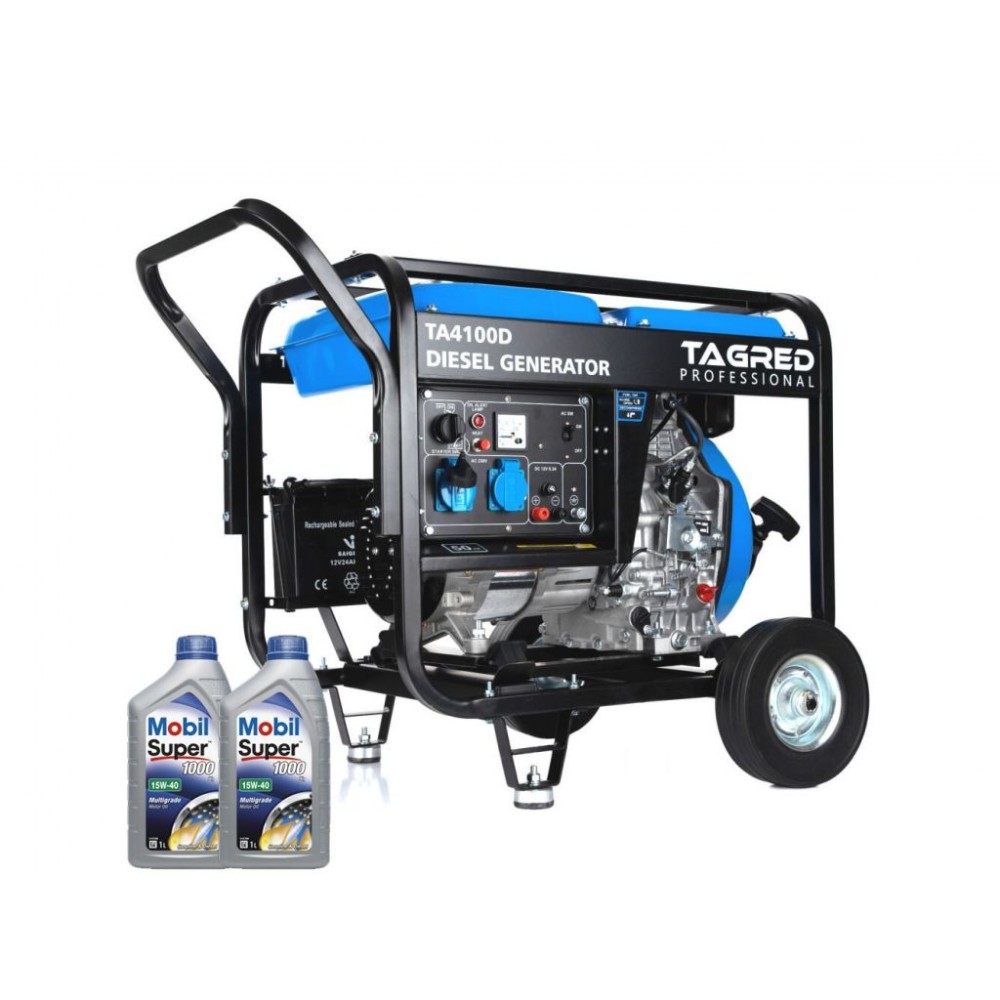 Дизельний генератор TAGRED TA4100D + газова плитка Orcamp CK-505 + 4 газових картриджа 400 мл - фото 1