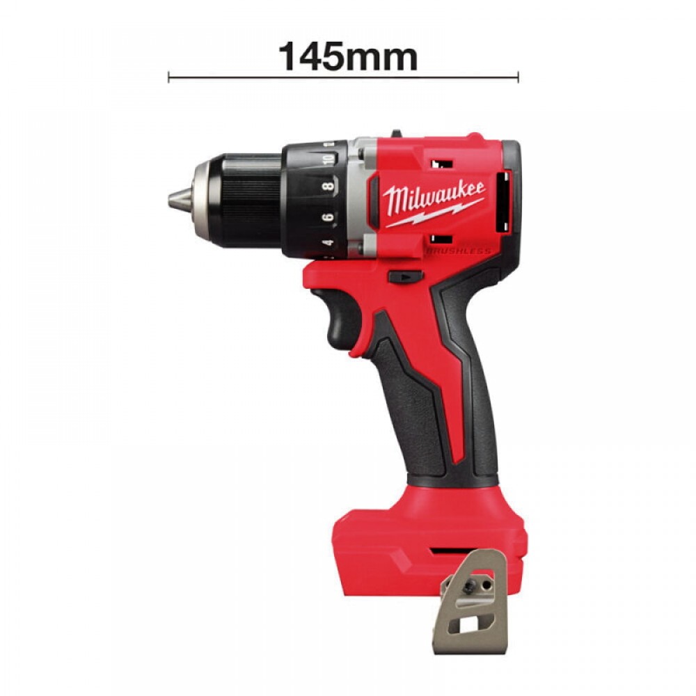 Дриль-шурупокрут акумуляторний безщітковий MILWAUKEE M18 BLDDRC-202C 61Нм (+ заряд.пристрій, 2 акум. - фото 3 Дриль-шурупокрут акумуляторний безщітковий MILWAUKEE M18 BLDDRC-202C 61Нм (+ заряд.пристрій, 2 акум. - фото 3