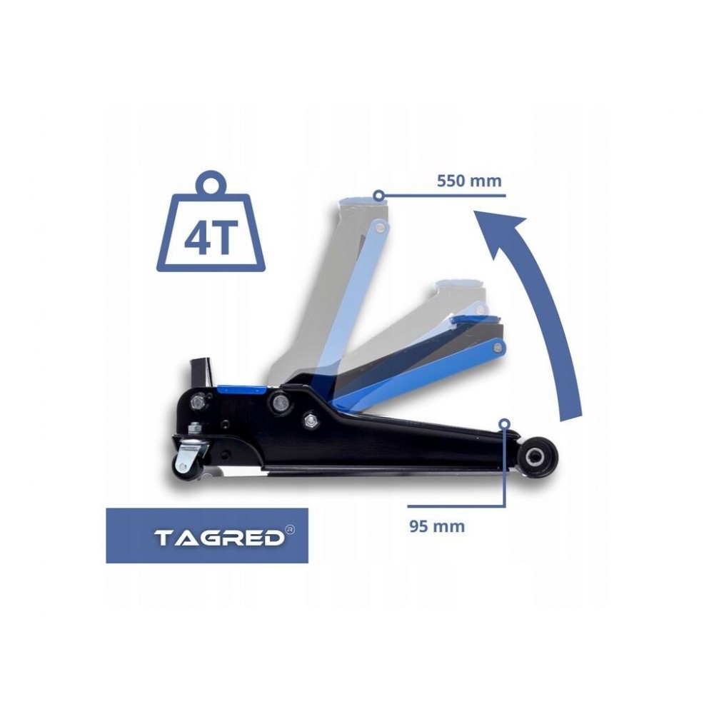 Двопоршневий низькопрофільний домкрат TAGRED TA288 - фото 9