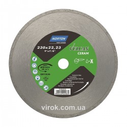 Диск алмазний VULCAN TILE по керамічній плитці Ø=230x22.23 мм