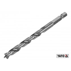 Свердло по дереву спіральне YATO Ø7 x 90/55 мм HEX 1/4" HSS 4241