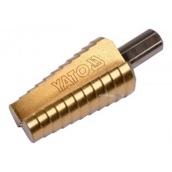 Свердло по металу конусне ступінчасте YATO HSS 4241 20-30 мм 75/54 мм Свердло по металу конусне ступінчасте YATO HSS 4241 20-30 мм 75/54 мм