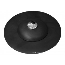 Корок для ванни силіконовий чорний FALA Ø= 100 мм