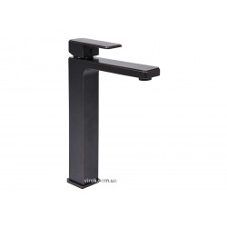 Змішувач води FALA для умивальника, високий "RETRO BLACK 3" з кульовим регулятором