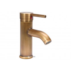 Змішувач води FALA для умивальника "RETRO BRONZE 2" з кульовим регулятором