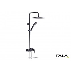 Душовий комплект NOIR 1 FALA зі штивним і знімним розприскувачами