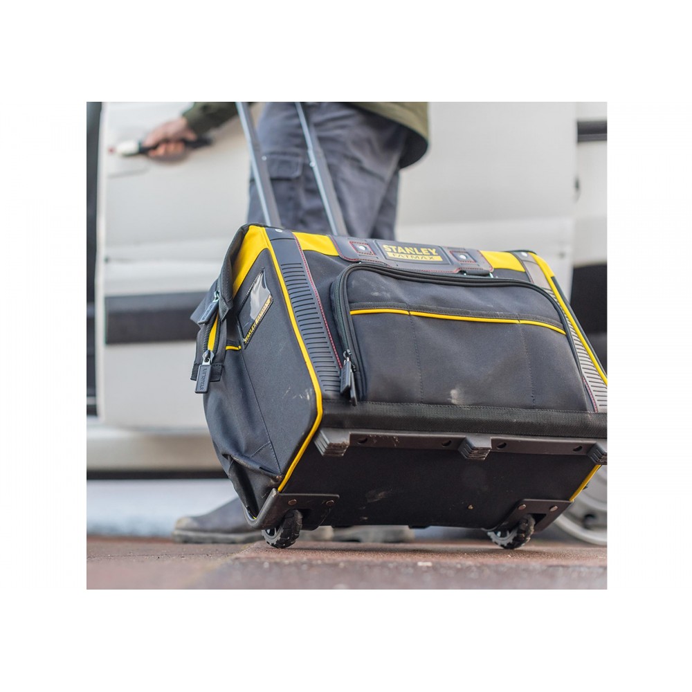 Сумка для інструментів STANLEY "FatMax" на 2 колесах і з телескопічною ручкою 44 х 25 х 44 см - фото 2 Сумка для інструментів STANLEY "FatMax" на 2 колесах і з телескопічною ручкою 44 х 25 х 44 см - фото 2