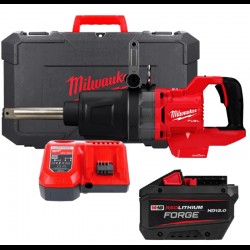 Гайкокрут високомоментний 1'' (2711 Нм)' з D-подібною рукояткою M18 ONEFHIWF1D-121C (+ заряд.пристрій, 1 акум., HD кейс) FORGE