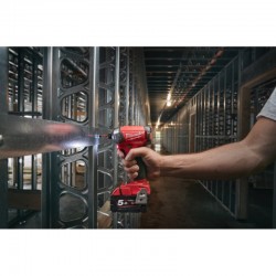 Винтоверт аккумуляторный гідравлічний 1/4'' HEX MILWAUKEE, M18 FUEL FQID-502X, 50Нм (+ заряд. устройство, 2 аккум.Х 5Ач, кейс)